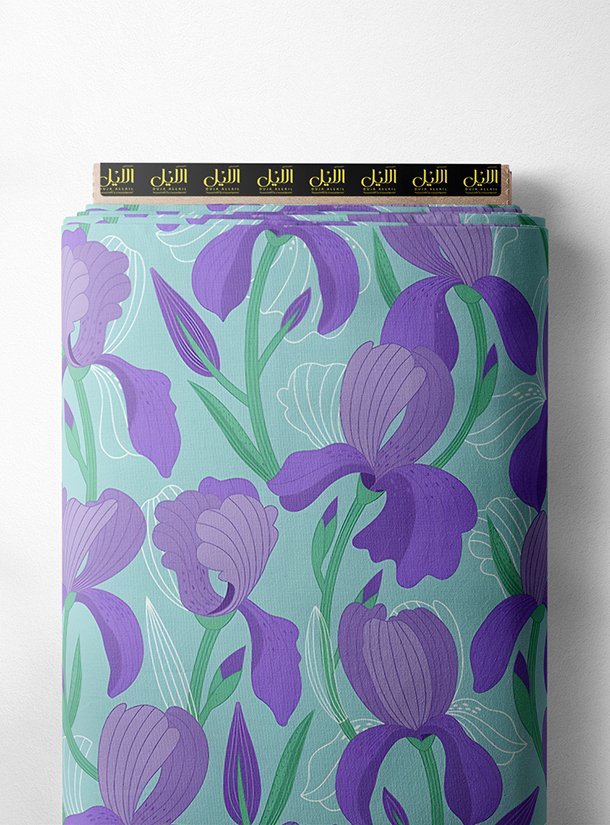 LAI01-0677_1-1.jpg Plant flower style with purple,green colors - Image 1