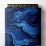 Waves abstract style with blue,grey colors