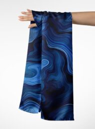 Waves abstract style with blue,grey colors - Image 3