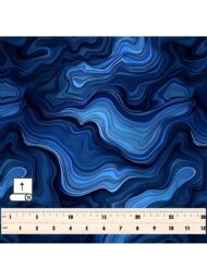 Waves abstract style with blue,grey colors - Image 5