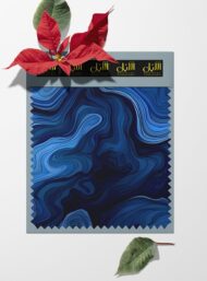 Waves abstract style with blue,grey colors - Image 6