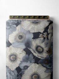 Decorative flower style with grey,white colors