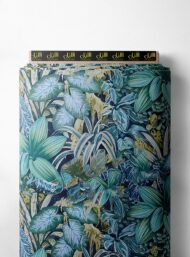 Leaf flower style with blue,green colors