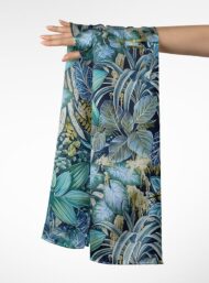 Leaf flower style with blue,green colors - Image 3