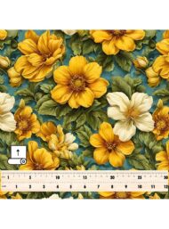 Flowers flower style with yellow,green colors - Image 5