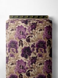 Nature flower style with purple,green colors