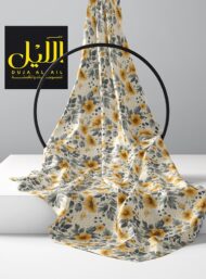 Floral flower style with yellow,grey colors - Image 2