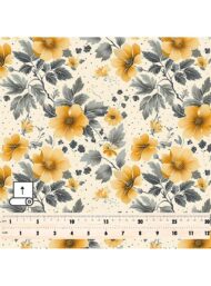 Floral flower style with yellow,grey colors - Image 5