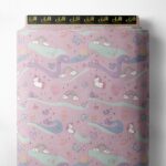 Unicorn mixed style with pink,purple colors