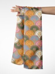 Pattern flower style with green,pink colors - Image 3