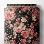 Rose flower style with pink,white colors