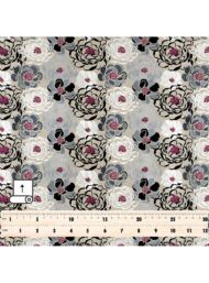 Peony flower style with black,white colors - Image 5