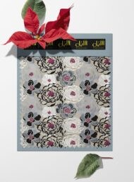 Peony flower style with black,white colors - Image 6