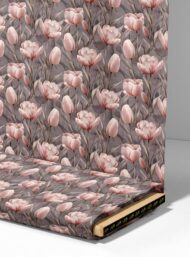 Flowers flower style with pink, grey colors - Image 4