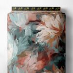 Nature flower style with pink,blue colors