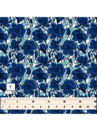 Flowers flower style with blue, white colors - Image 5