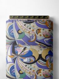 Swirls mixed style with blue,purple colors