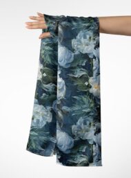 Flowers flower style with blue,green colors - Image 3