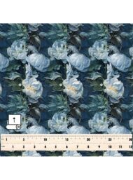 Flowers flower style with blue,green colors - Image 5