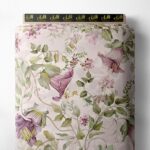 Nature flower style with green,purple colors