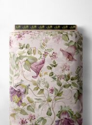 Nature flower style with green,purple colors