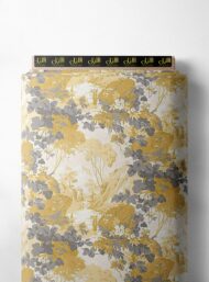 Floral flower style with yellow,grey colors