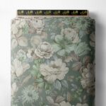 Flowers flower style with green,white colors