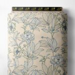 Floral flower style with green,white colors