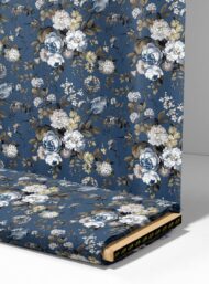 Floral flower style with blue,white colors - Image 4