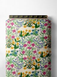 Flowers flower style with pink,yellow colors