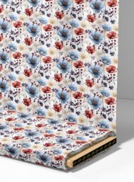 Flowers flower style with red,blue colors - Image 4