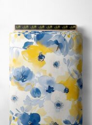 Flowers flower style with blue,yellow colors