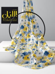 Flowers flower style with blue,yellow colors - Image 2