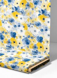 Flowers flower style with blue,yellow colors - Image 4