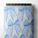 Bow mixed style with blue, white colors