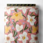 Botanical flower style with yellow,white colors