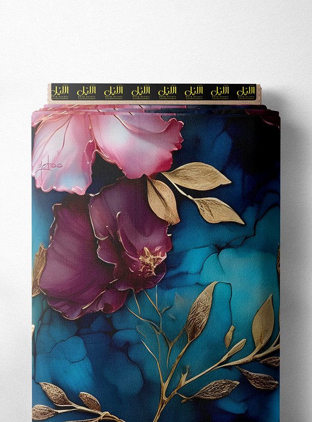 LAI01-0767_1-1.jpg Flowers flower style with blue,pink colors - Image 1