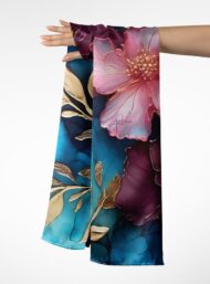 Flowers flower style with blue,pink colors - Image 3