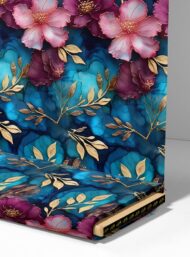 Flowers flower style with blue,pink colors - Image 4