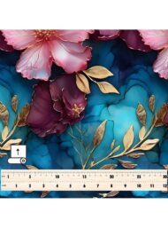 Flowers flower style with blue,pink colors - Image 5