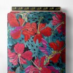 Flowers flower style with red,green colors