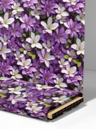 Flowers flower style with purple,white colors - Image 4