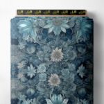 Nature flower style with blue,grey colors