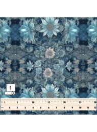 Nature flower style with blue,grey colors - Image 5