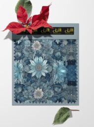 Nature flower style with blue,grey colors - Image 6