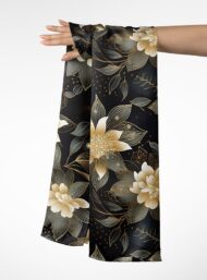 Nature flower style with gold,black colors - Image 3
