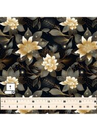 Nature flower style with gold,black colors - Image 5