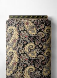 Floral mixed style with black,yellow colors