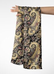 Floral mixed style with black,yellow colors - Image 3