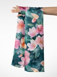 Nature flower style with pink,green colors - Image 3